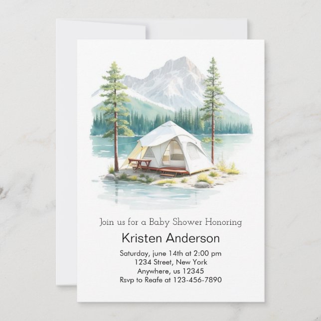 Enchanted Forest Adventure Awaits Baby Shower Invitation (Front)