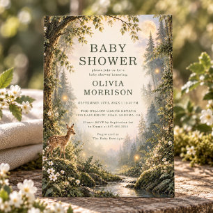 Enchanted Forest Baby Shower Invitation