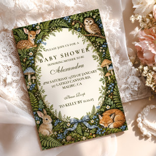 Enchanted Forest Baby Shower Invitation