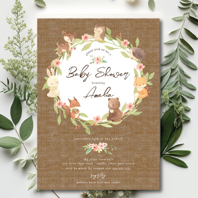 Enchanted Forest Baby Shower  Invitation (Creator Uploaded)
