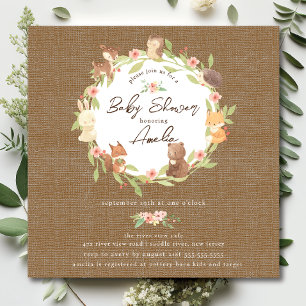 Enchanted Forest Baby Shower  Invitation