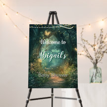 Enchanted Forest  Baby Shower Welcome Sign