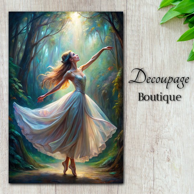 Enchanted Forest Ballerina Decoupage Tissue Paper (Enchanted Forest Ballerina Decoupage Tissue Paper)