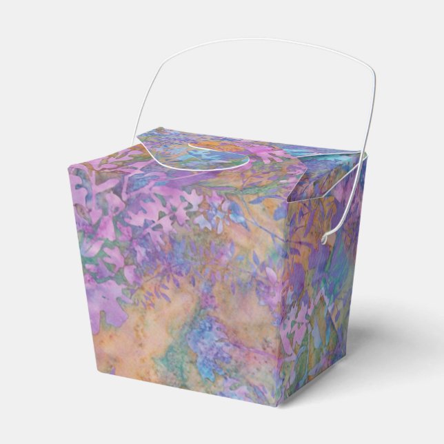 Enchanted Forest Batik Favour Box (Front Side)