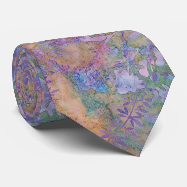 Enchanted Forest Batik Tie (Rolled)