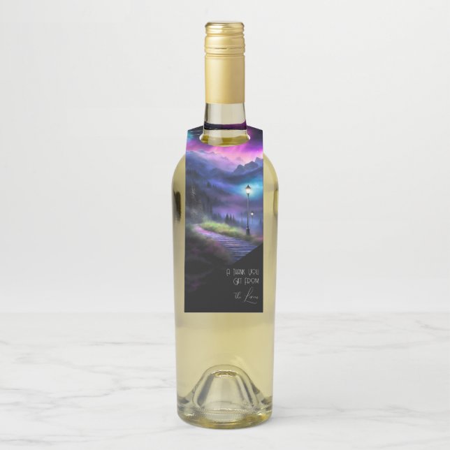 Enchanted Forest Bottle Tag (On Bottle)