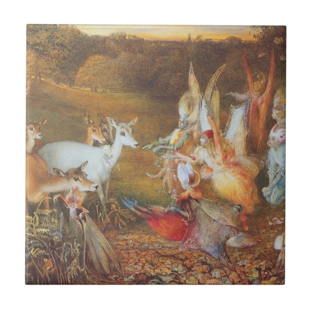 Enchanted Forest by artist John Anster Fitzgerald Tile (Front)