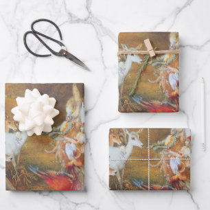 Enchanted Forest by artist John Anster Fitzgerald Wrapping Paper Sheet