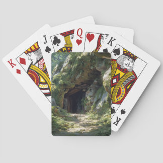 Enchanted Forest Cave Entrance Playing Cards