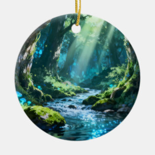Enchanted Forest Ceramic Ornament