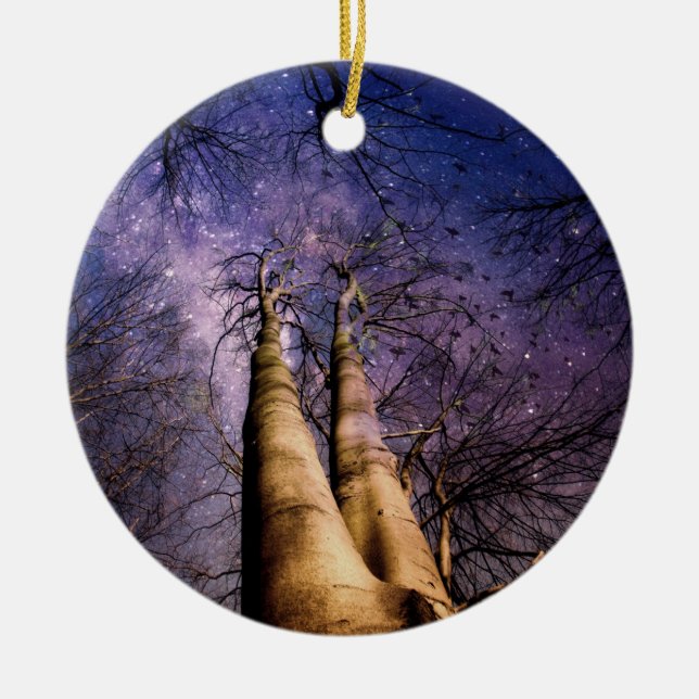 Enchanted Forest Ceramic Tree Decoration (Front)