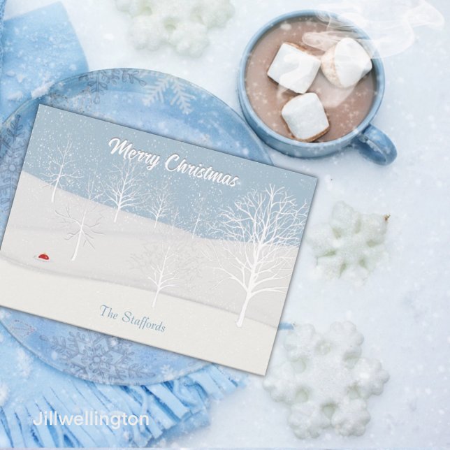 Enchanted Forest Christmas Day Holiday Card (Creator Uploaded)