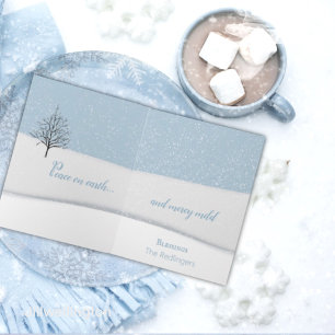 Enchanted Forest Christmas Day Holiday Card