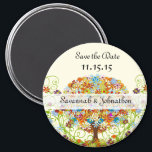 Enchanted Forest Circle of Love Wedding Tree Magnet<br><div class="desc">see more Whimsical Tree Invitations- Tree Wedding Invitations for the Activists Nature Lover - -see more whimsical tree invitations Red Love Tree with Birds 5 x 7 Wedding Invitation With Swirls and Hearts - See More Whimsical Trees by Sandra- Green Swirl Love Tree Wedding Invitation with Leaves -If you would...</div>