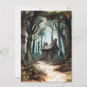 Enchanted Forest Cottage Invitation