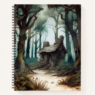 Enchanted Forest Cottage Notebook