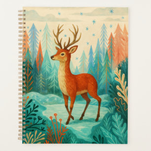 Enchanted Forest Deer – Whimsical Winter Woodland  Planner
