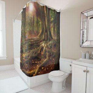 Enchanted Forest, Elves, Sprites Shower Curtain