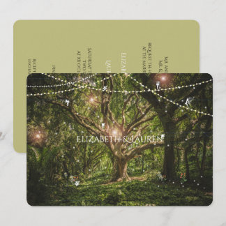Enchanted Forest, Fairies, Wedding Invitation