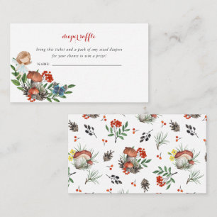 Enchanted Forest Fairy   Diaper Raffle Enclosure Card