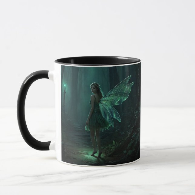 Enchanted Forest Fairy Fantasy Art Mug (Left)