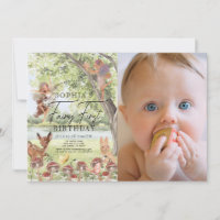 Enchanted Forest Fairy First Birthday Photo