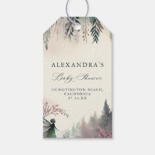 Enchanted Forest Fairy Mountains Baby Shower Gift Tags
