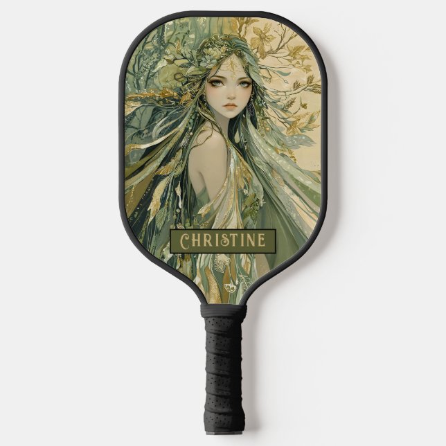 Enchanted Forest Fairy Personalised  Pickleball Paddle (Front)