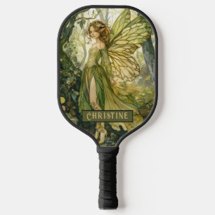 Enchanted Forest Fairy Personalized Pickleball Paddle