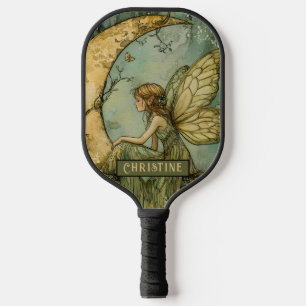 Enchanted Forest Fairy Personalized Pickleball Paddle