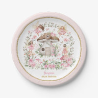 Enchanted Forest Fairy Pink Floral Baby Shower