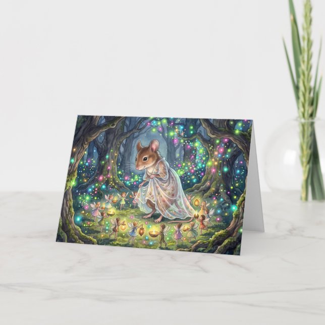 Enchanted Forest Fairy Ring Thank You Card (Front)