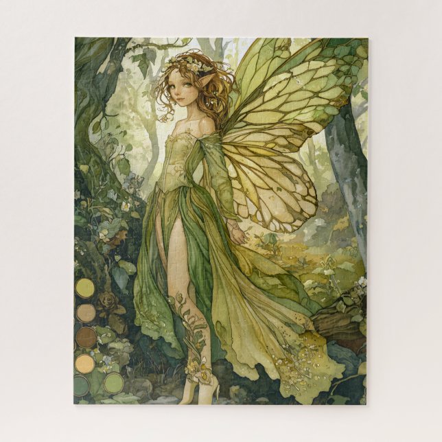 Enchanted Forest Fairy With Wings Jigsaw Puzzle (Vertical)