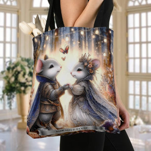 Enchanted Forest Fairytale Mouse Wedding   Tote Bag