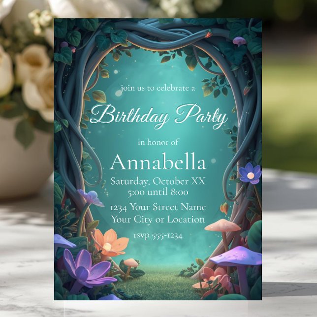 Enchanted Forest Fairytale Woodland Invitation (Creator Uploaded)
