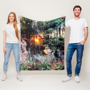 Enchanted Forest Fleece Blanket