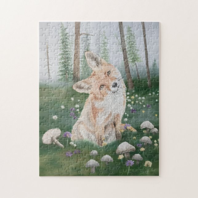 Enchanted Forest Fox Jigsaw Puzzle (Vertical)