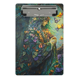 Enchanted Forest Goddess with Butterflies (3) Mini Clipboard