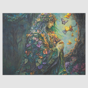 Enchanted Forest Goddess with Butterflies (3) Tissue Paper