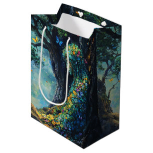 Enchanted Forest Goddess with Butterflies (6) Medium Gift Bag