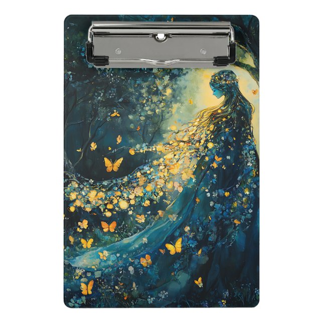 Enchanted Forest Goddess with Butterflies (8) Mini Clipboard (Front)