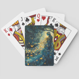 Enchanted Forest Goddess with Butterflies (8) Playing Cards