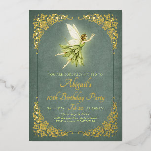 Enchanted Forest Gold Fairy Birthday