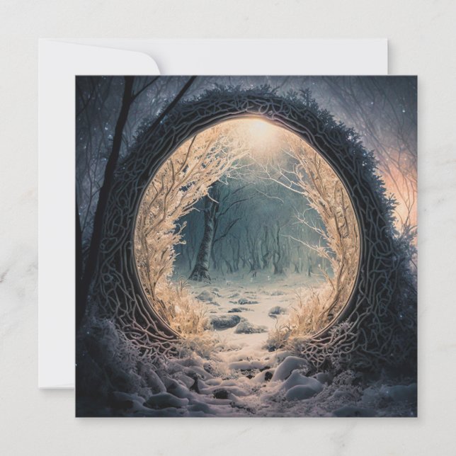 Enchanted Forest Greeting Card (Front)