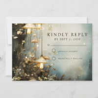 Enchanted Forest Hanging Lanterns Wedding 