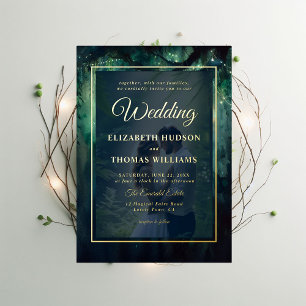 Enchanted Forest Hanging Vines Gold Photo Wedding