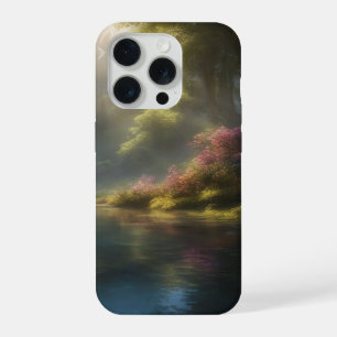 'Enchanted Forest Lake' iPhone 15 Pro Case