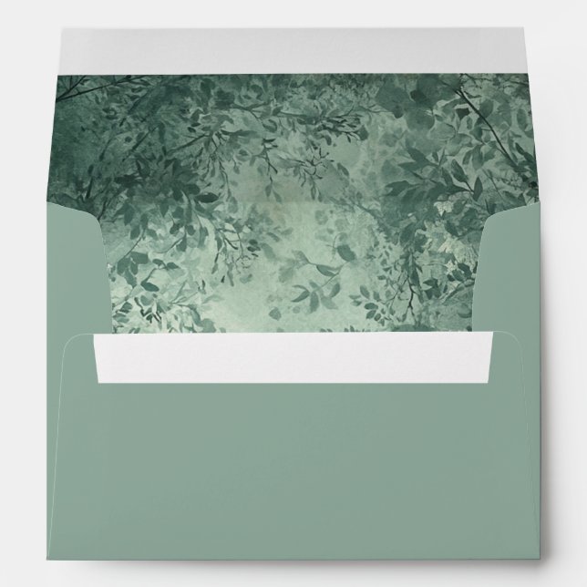 Enchanted Forest Light Green Envelope (Back (Bottom))