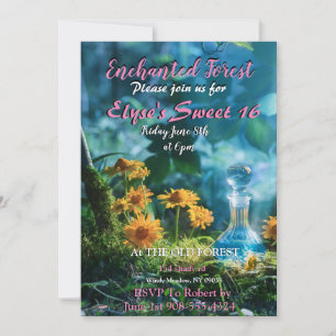 Enchanted Forest Magic Potion  Invitation