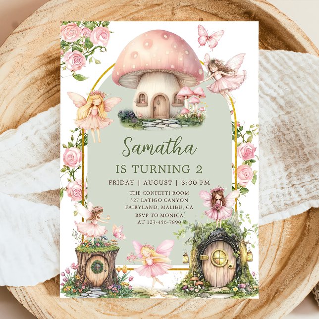 Enchanted Forest Magical Fairy Birthday Invitation (Creator Uploaded)